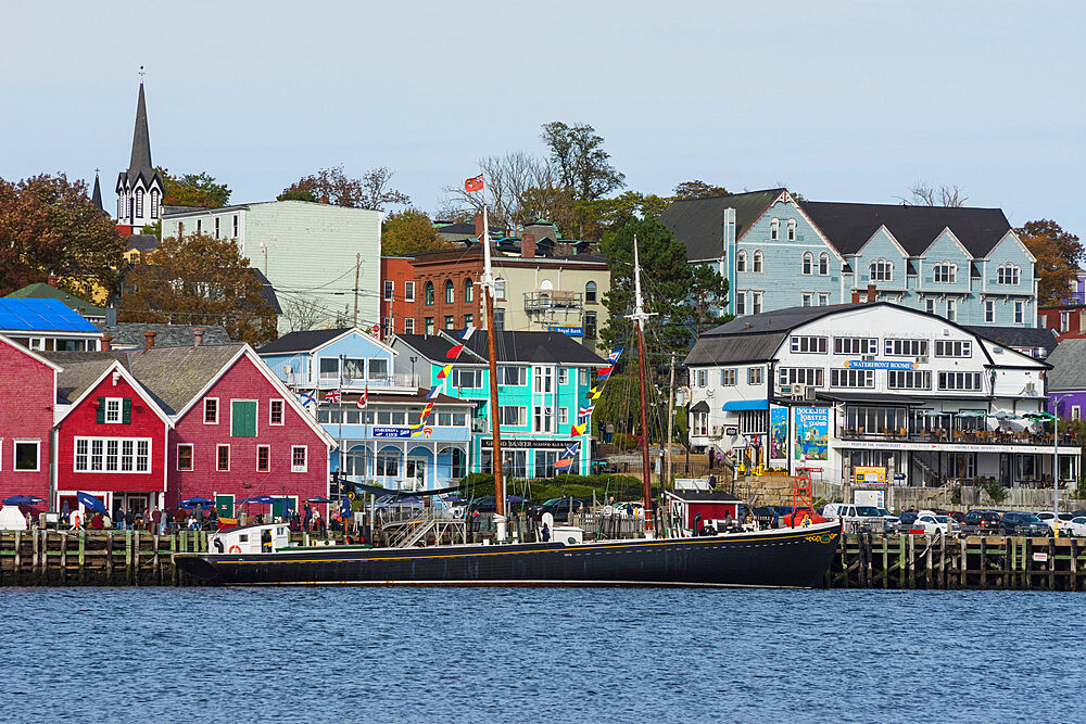 Historic Waterfront and Harbour in Lunenburg, Nova Scotia, Canada, North America