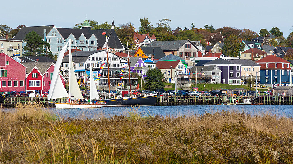 Historic Waterfront and Harbour in Lunenburg, Nova Scotia, Canada, North America