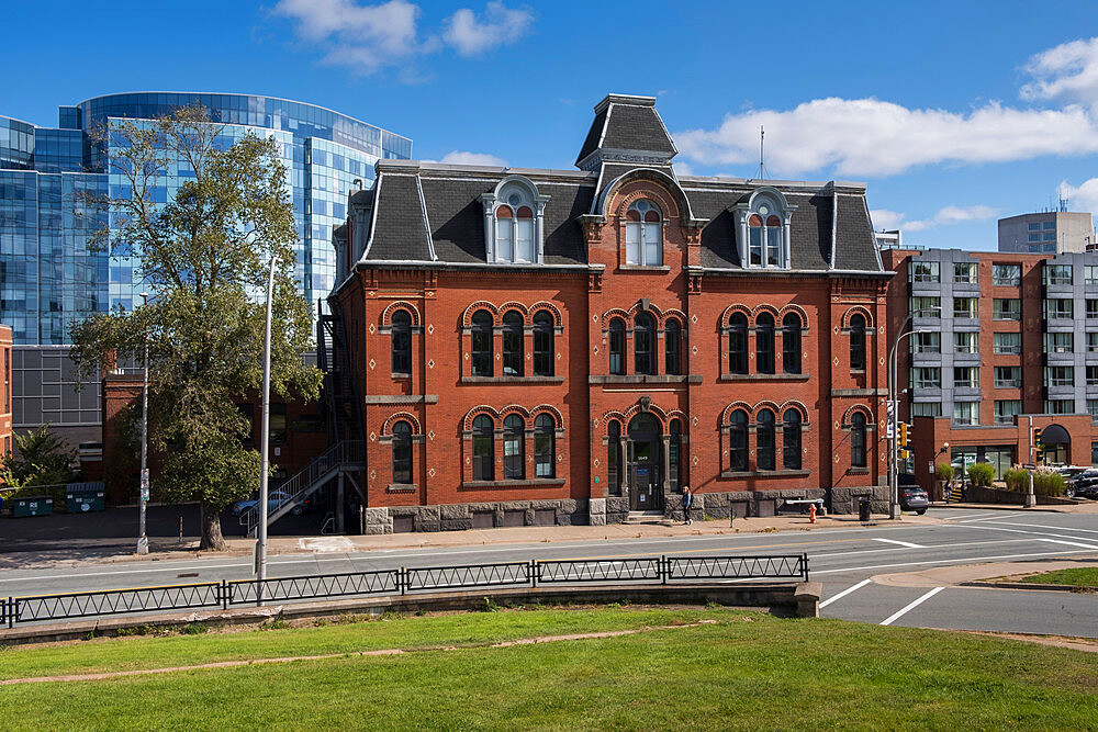 View of NSCAD University and Downtown Halifax from the Citadel, Halifax, Nova Scotia, Canada, North America