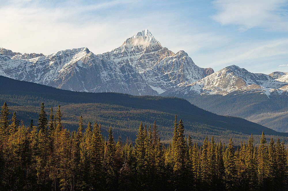 Peaks of Mount Edith Cavell, Jasper National Park, UNESCO World Heritage Site, Alberta, Canadian Rockies, Canada, North America