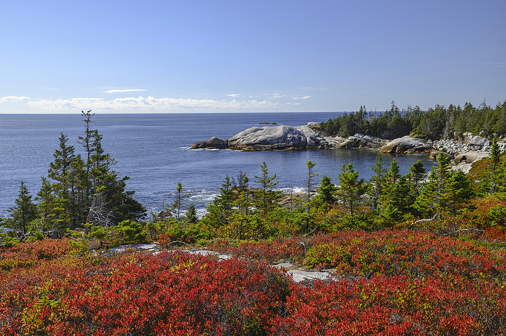 Crystal Crescent Beach Provincial Park in Autumn, Nova Scotia, Canada