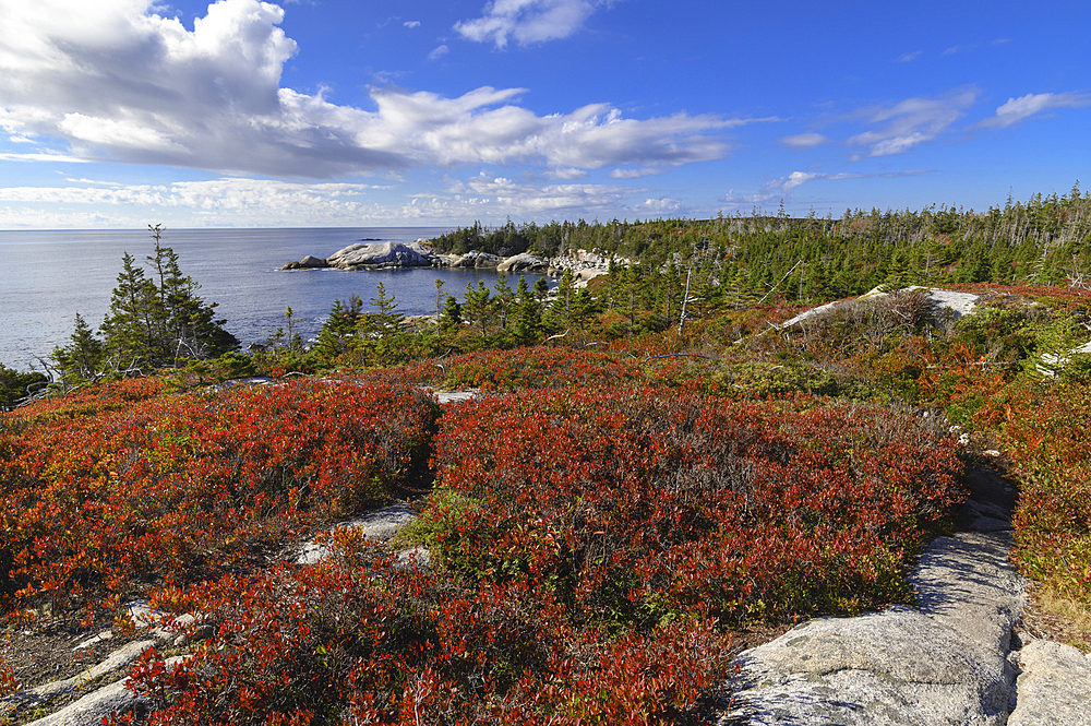 Crystal Crescent Beach Provincial Park in Autumn, Nova Scotia, Canada