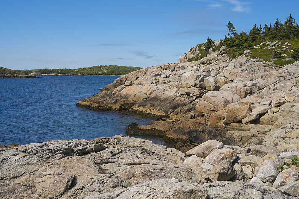 Rocky Coastline by the Atlantic Ocean, Dr. Bill Freedman Nature Preserve, Nature Conservancy of Canada, Nova Scotia, Canada, North America