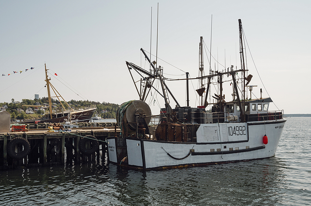 Boats and Docks, Lunenburg Harbourfront, Nova Scotia, Canada