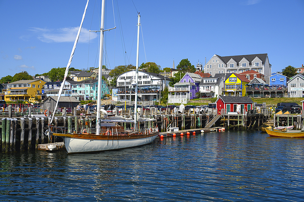 Boats and Docks, Lunenburg Harbourfront, Nova Scotia, Canada