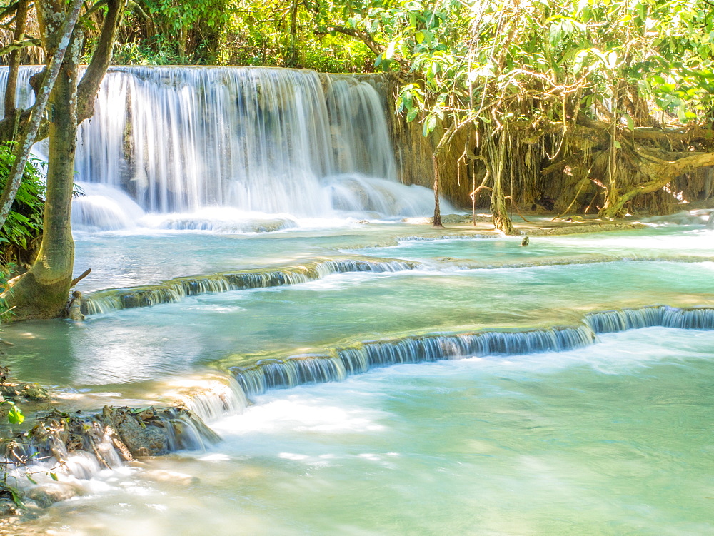 Keang Si waterfall, Luang Prabang, Laos, Indochina, Southeast Asia, Asia