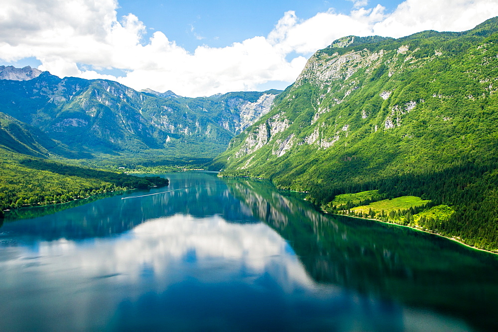 Lake Bohinj and its mountains, Slovenia, Europe