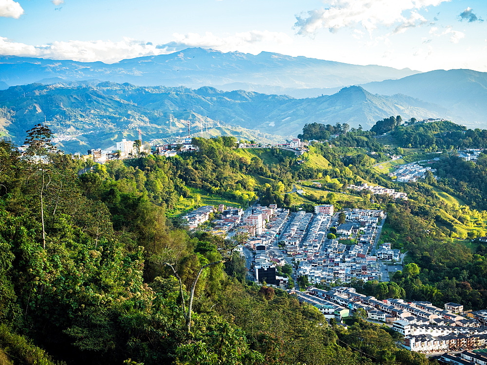 View out to the mountains, Manizales, Colombia, South America