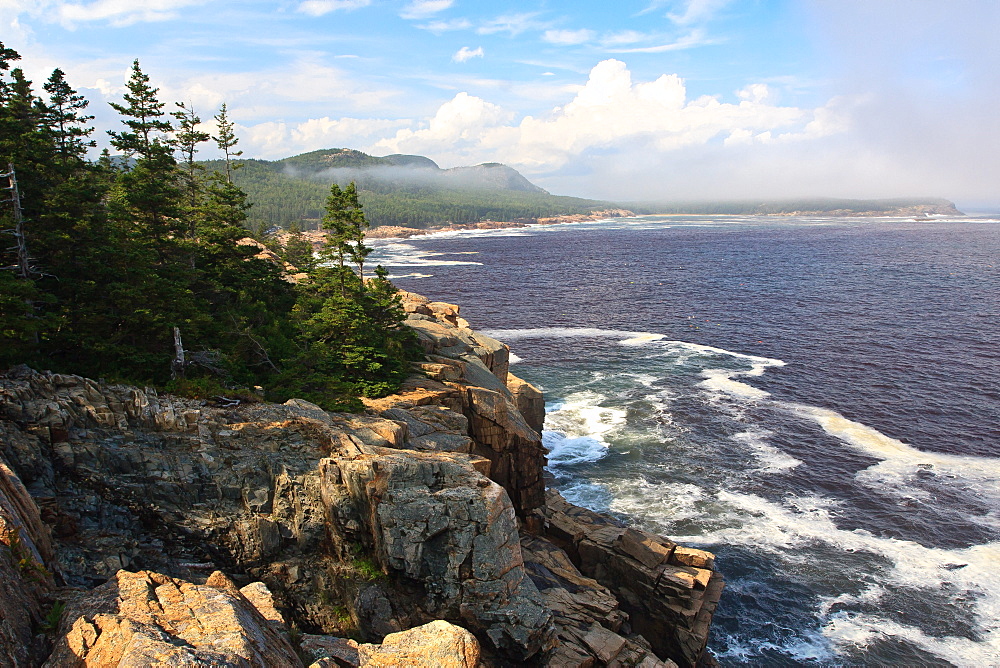 Coastline, Maine, New England, United States of America, North America