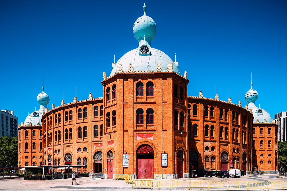 The Campo Pequeno Bullring, an enclosure for bull races, concerts, fairs, exhibition, with a capacity of 10000 people, Lisbon, Portugal, Europe