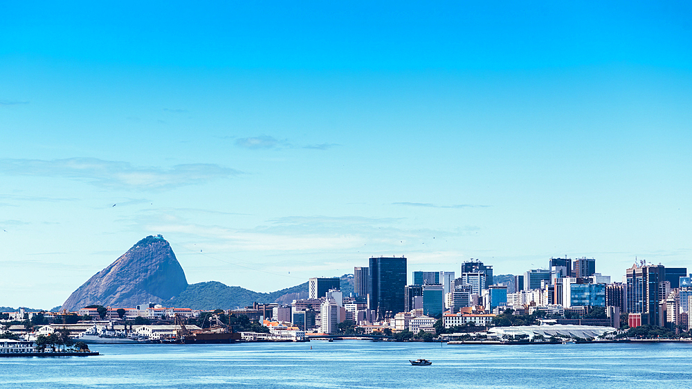 View of Downtown Rio with Sugarloaf Mountain in the background,Rio de Janeiro, Brazil, South America