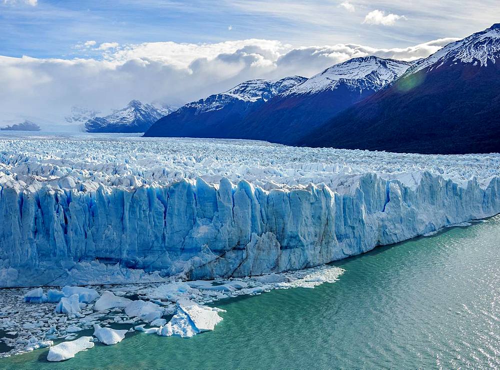 Perito Moreno Glacier, elevated view, Los Glaciares National Park, UNESCO World Heritage Site, Santa Cruz Province, Patagonia, Argentina, South America