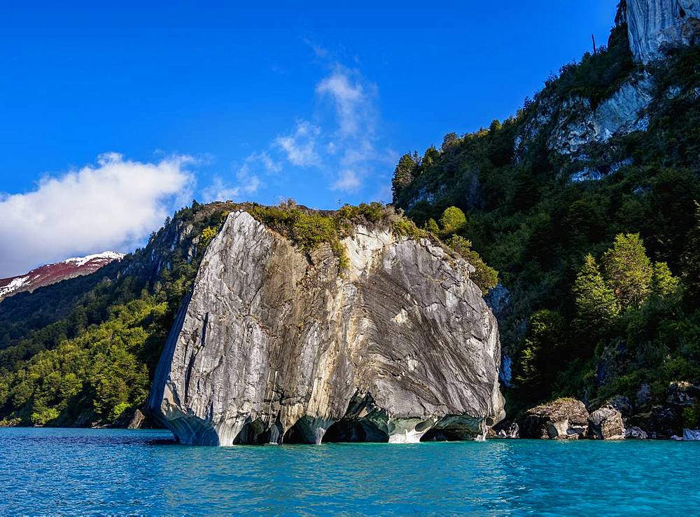 Marble Cathedral, Santuario de la Naturaleza Capillas de Marmol, General Carrera Lake, Aysen Region, Patagonia, Chile, South America