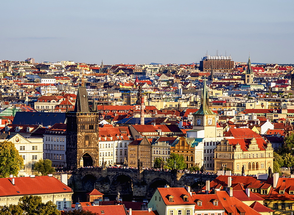 Stare Mesto (Old Town), elevated view, Prague, UNESCO World Heritage Site, Bohemia Region, Czech Republic, Europe