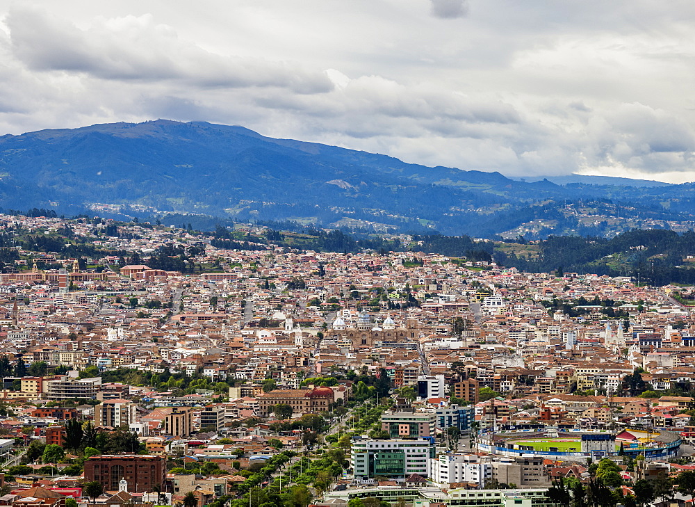 Cuenca Cityscape from Turi View Point, Azuay Province, Ecuador, South America