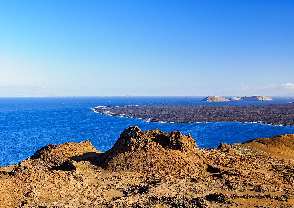 Volcanic landscape of Bartolome Island, Galapagos, UNESCO World Heritage Site, Ecuador, South America