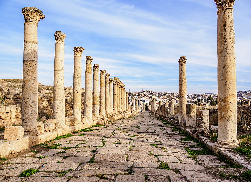 South Decumanus, Jerash, Jerash Governorate, Jordan, Middle East