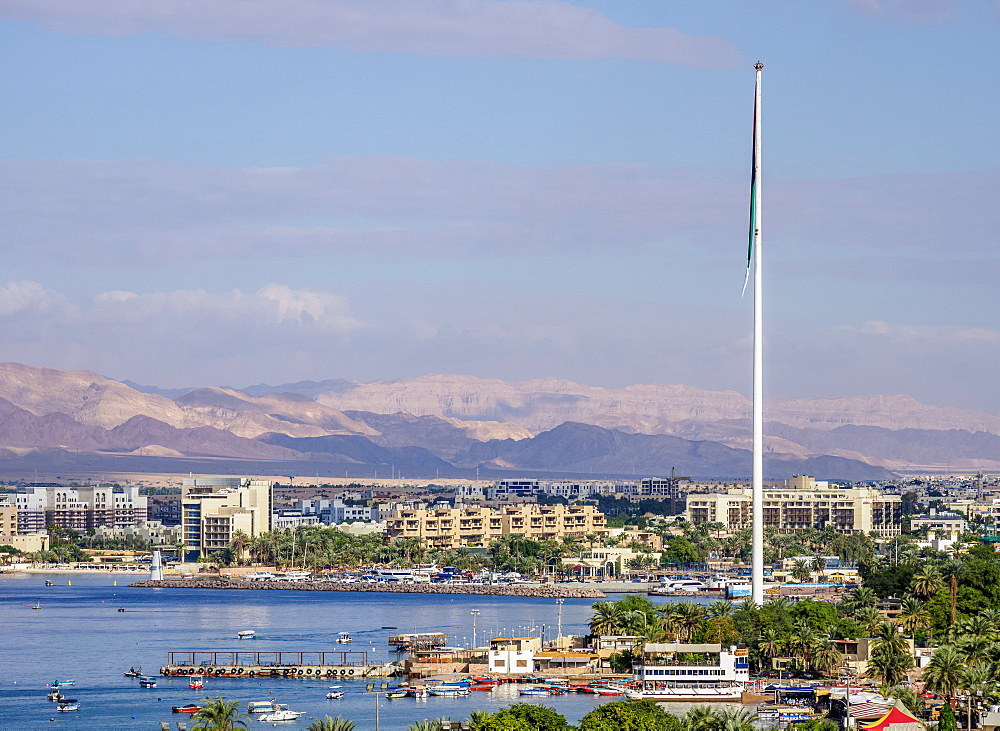 Aqaba, elevated view, Aqaba Governorate, Jordan, Middle East