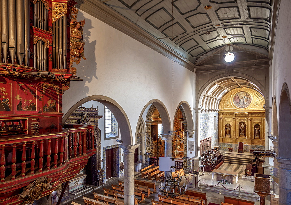 Se Cathedral, interior, Faro, Algarve, Portugal, Europe