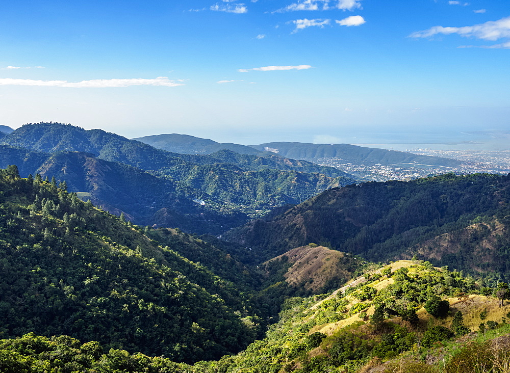 Landscape of Blue Mountains, Saint Andrew Parish, Jamaica, West Indies, Caribbean, Central America