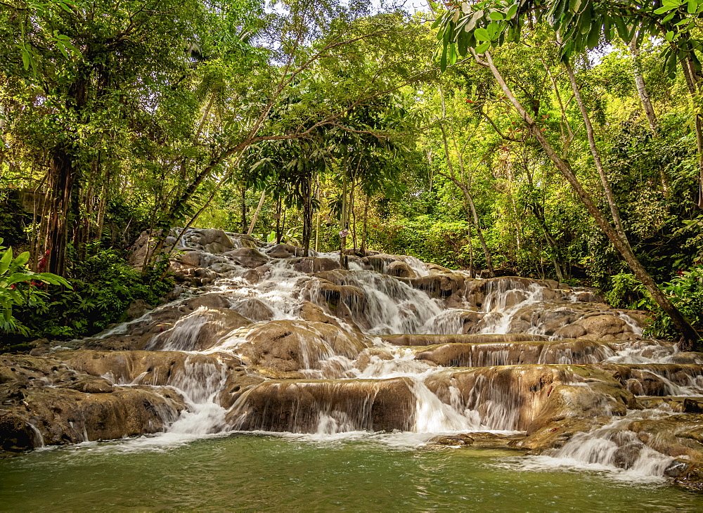 Dunn's River Falls, Ocho Rios, Saint Ann Parish, Jamaica, West Indies, Caribbean, Central America