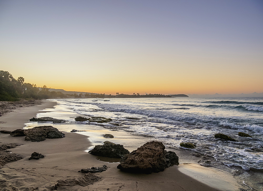 Frenchman's Beach at dawn, Treasure Beach, Saint Elizabeth Parish, Jamaica, West Indies, Caribbean, Central America