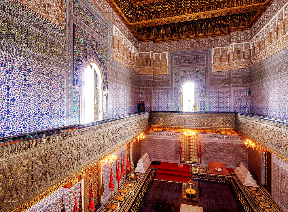 Mausoleum of Mohammed V, interior, Rabat, Rabat-Sale-Kenitra Region, Morocco, North Africa, Africa