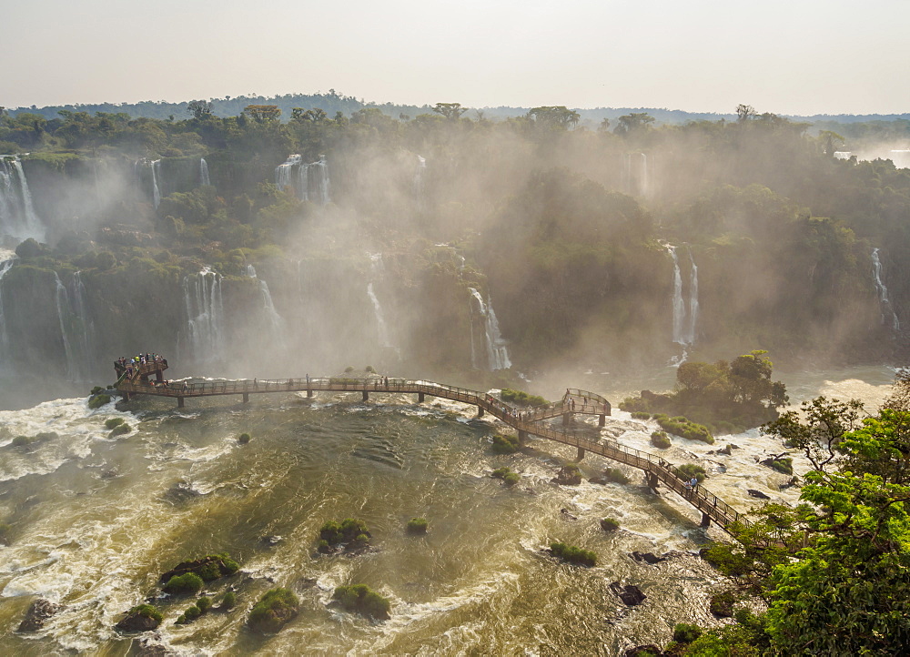 View of the Devil's Throat, part of Iguazu Falls, UNESCO World Heritage Site, Foz do Iguacu, State of Parana, Brazil, South America