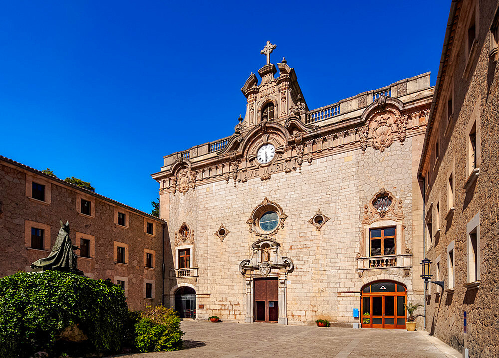 The Santuari de Lluc (Lluc Monastery), Serra de Tramuntana, Mallorca (Majorca), Balearic Islands, Spain, Mediterranean, Europe