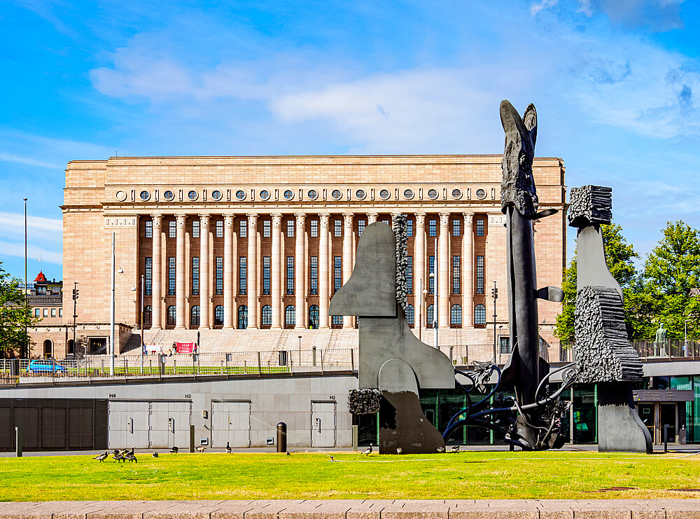 The Parliament House, Helsinki, Uusimaa County, Finland, Europe