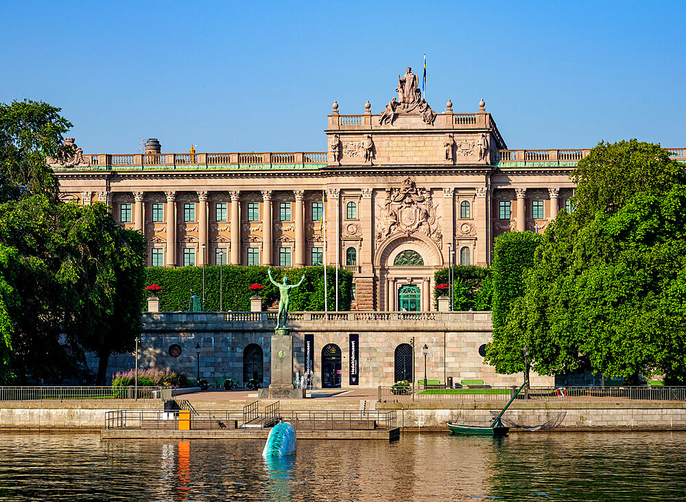 Riksdagshuset (Parliament House), Stockholm, Stockholm County, Sweden, Scandinavia, Europe