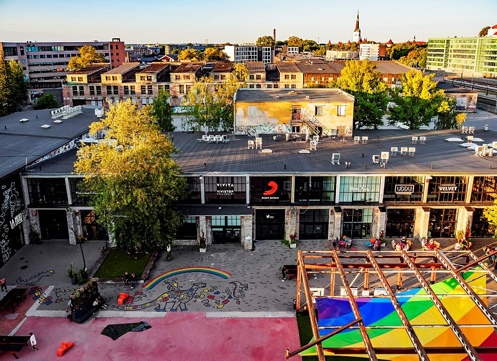 Telliskivi Creative City, elevated view, Tallinn, Estonia