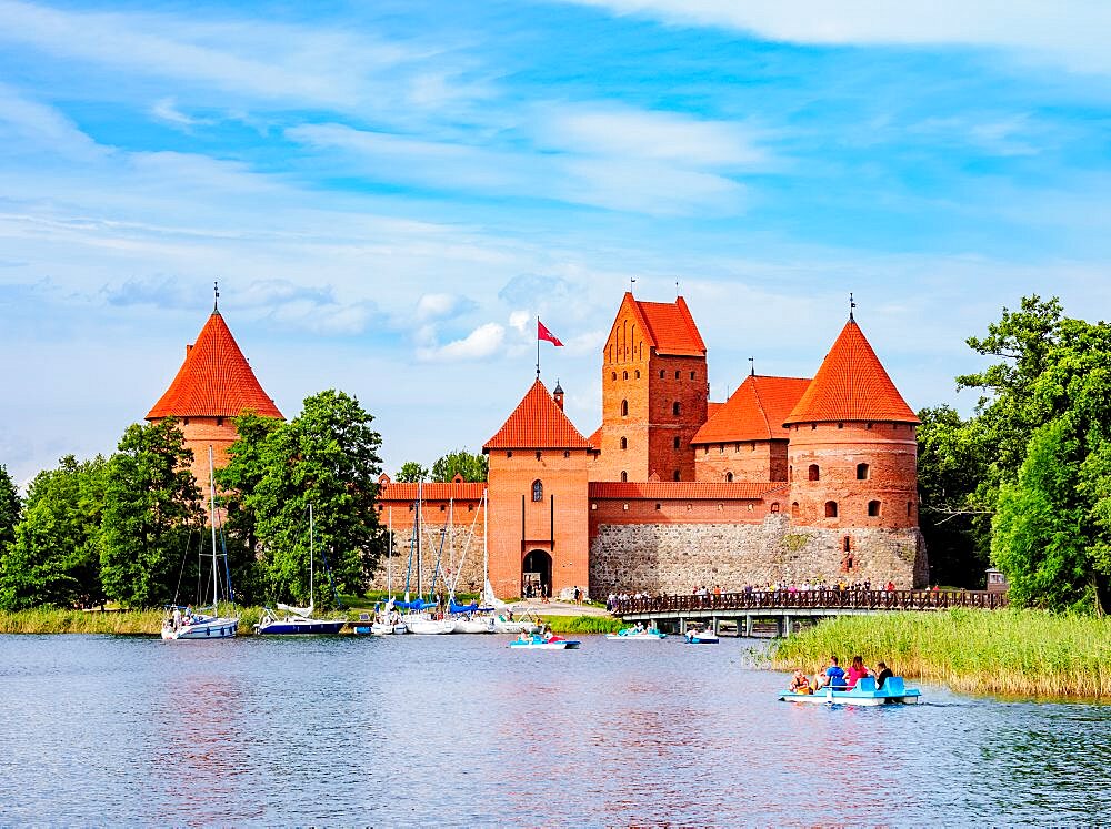 Trakai Island Castle, Lake Galve, Trakai, Lithuania