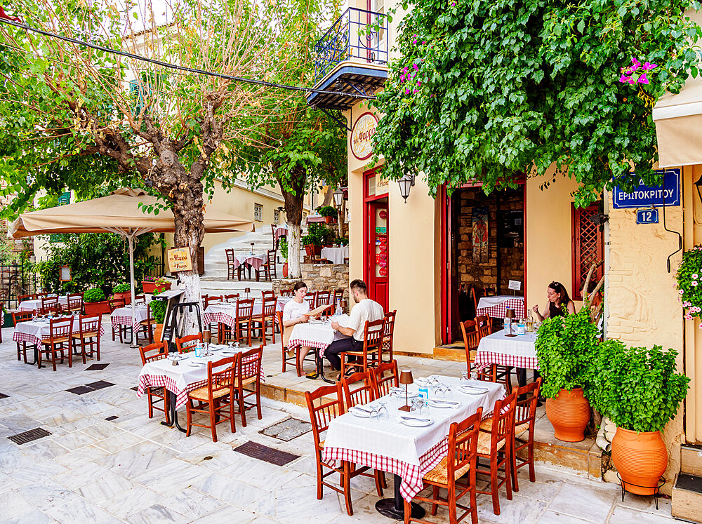 Restaurant in Plaka Neighborhood, Athens, Attica, Greece, Europe