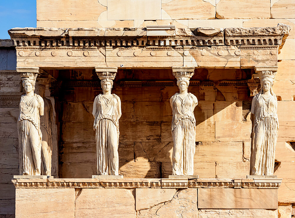 The Porch of the Maidens, Erechtheion, Acropolis, UNESCO World Heritage Site, Athens, Attica, Greece, Europe