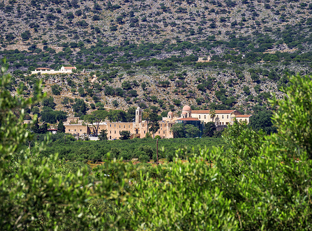 Agia Triada Monastery, Akrotiri Peninsula, Chania Region, Crete, Greek Islands, Greece, Europe