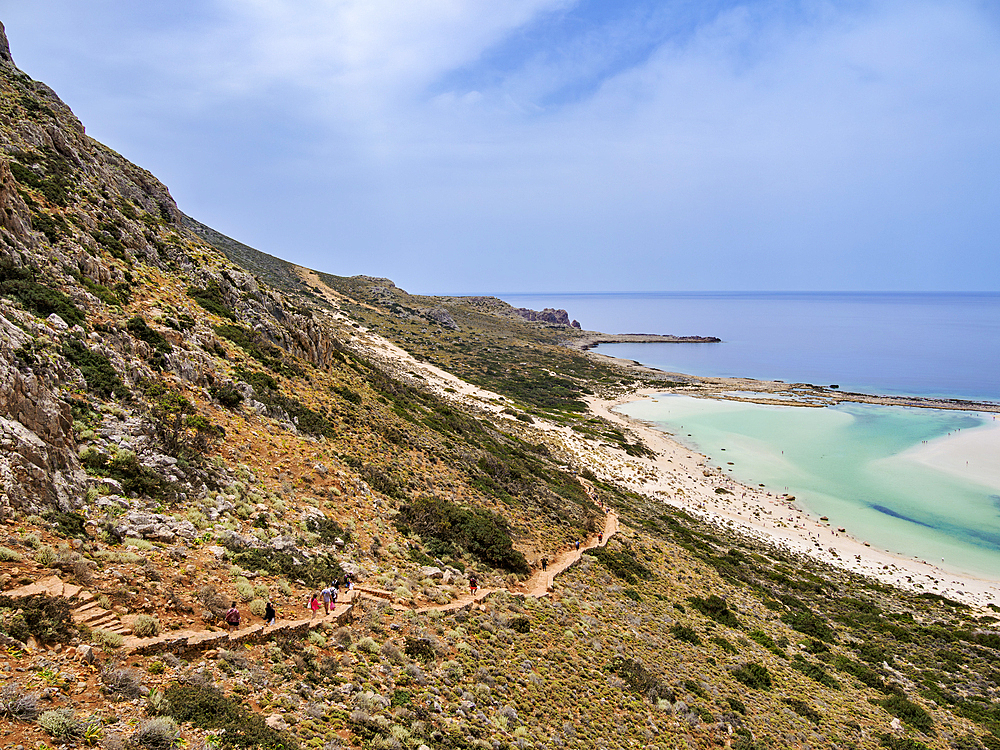 Balos Lagoon, Gramvousa Peninsula, Chania Region, Crete, Greek Islands, Greece, Europe