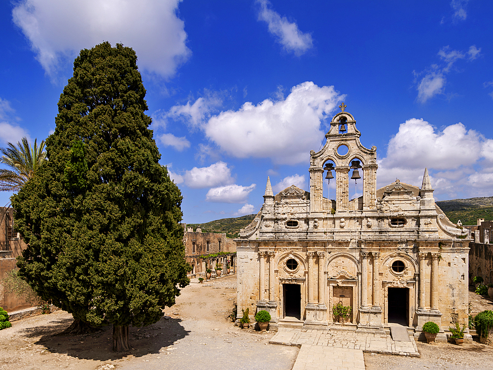 Arkadi Monastery, Rethymno Region, Crete, Greek Islands, Greece, Europe