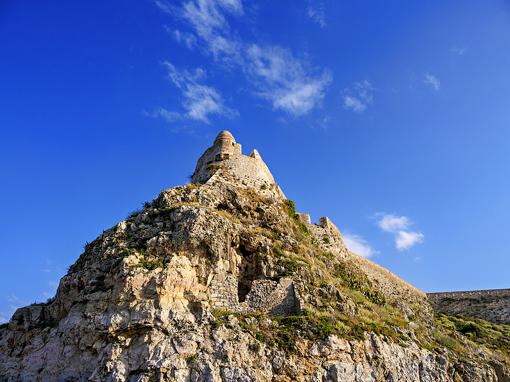 Venetian Fortezza Castle, City of Rethymno, Rethymno Region, Crete, Greek Islands, Greece, Europe