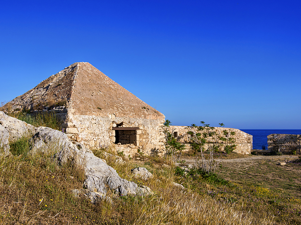 Venetian Fortezza Castle, City of Rethymno, Rethymno Region, Crete, Greek Islands, Greece, Europe