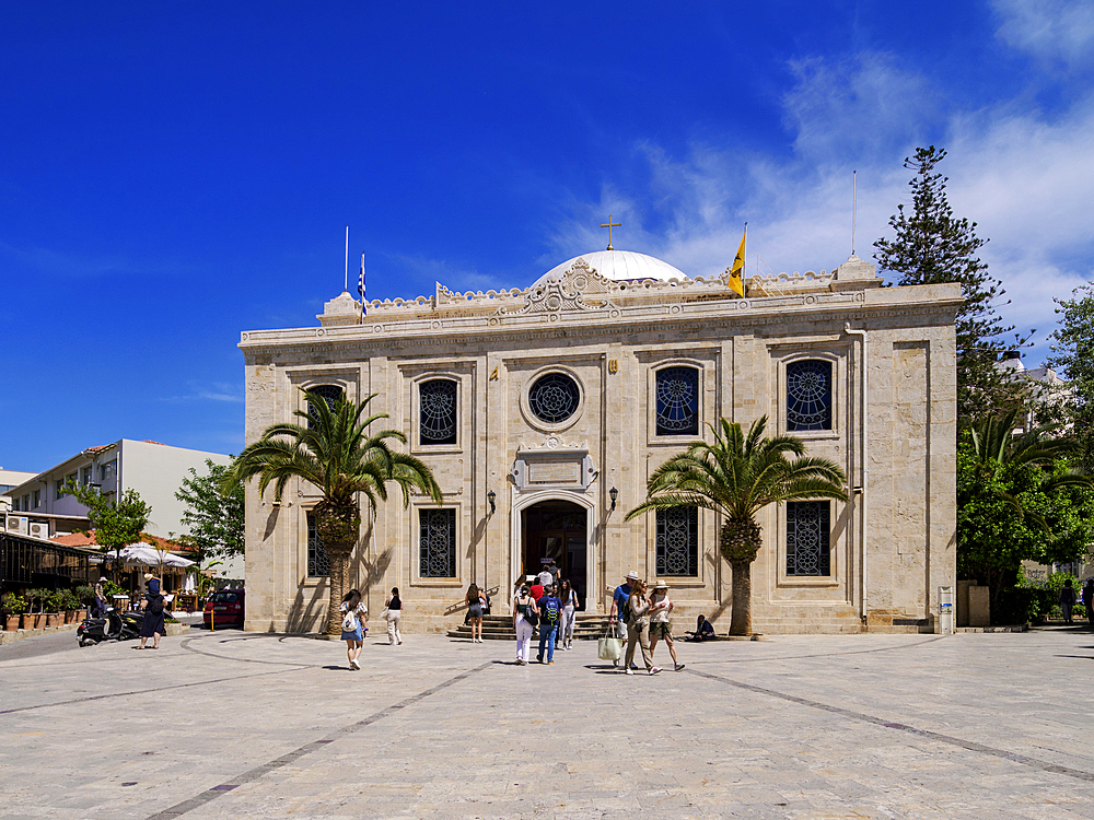 The Basilica of St. Titus, City of Heraklion, Crete, Greek Islands, Greece, Europe