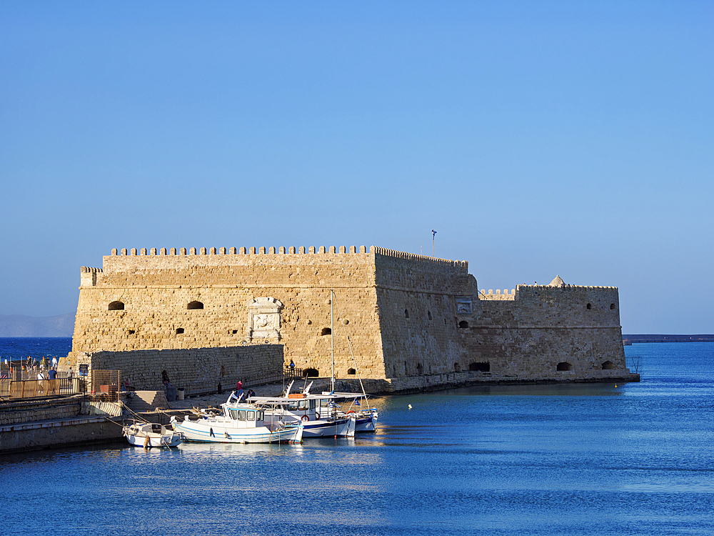 The Koules Fortress, City of Heraklion, Crete, Greek Islands, Greece, Europe