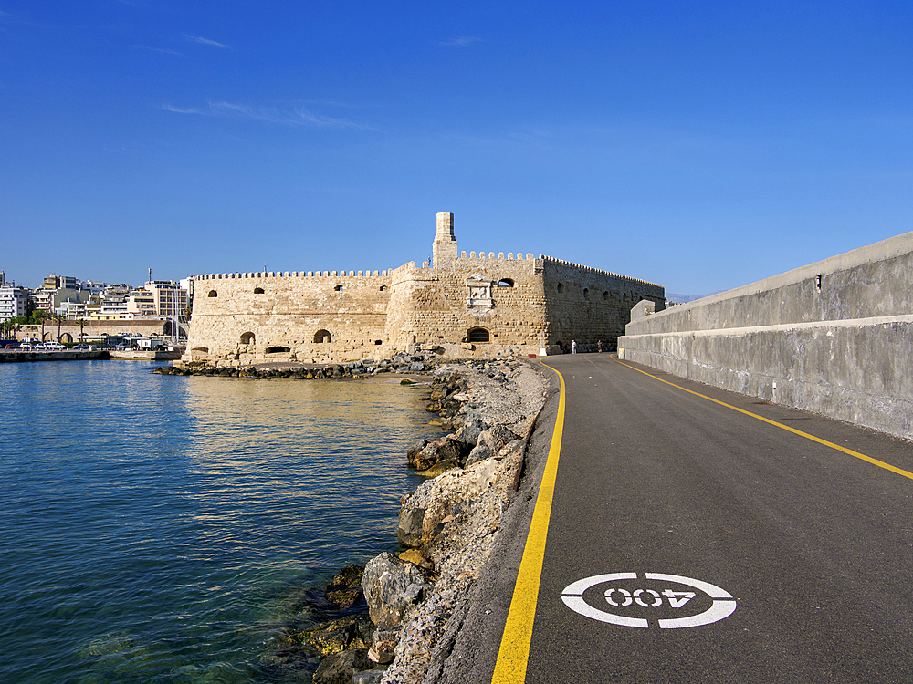 The Koules Fortress, City of Heraklion, Crete, Greek Islands, Greece, Europe