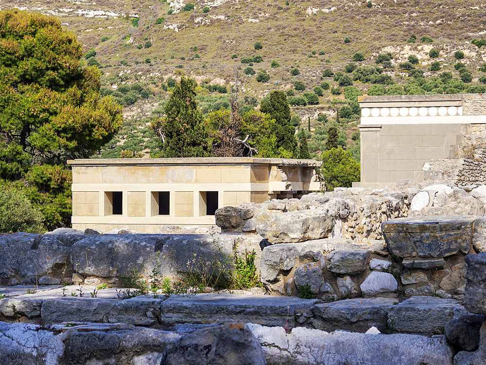 Palace of Minos, Knossos, Heraklion Region, Crete, Greek Islands, Greece, Europe