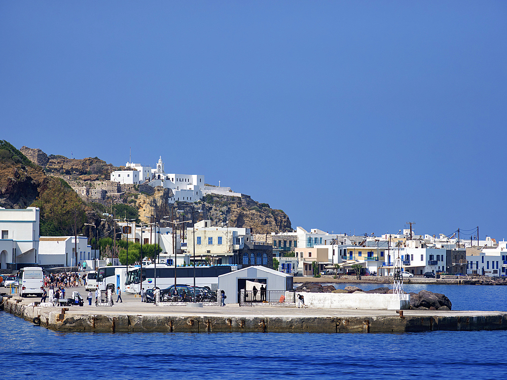 Port in Mandraki, Nisyros Island, Dodecanese, Greek Islands, Greece, Europe