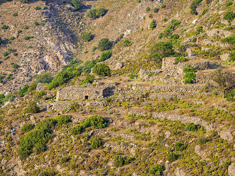 Old Settlement Ruins near Nikia Village, Nisyros Island, Dodecanese, Greek Islands, Greece, Europe