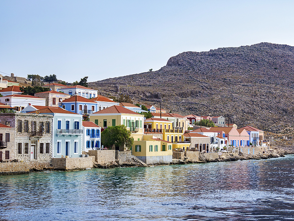 Chalki Village, Emporio, Halki Island, Dodecanese, Greek Islands, Greece, Europe