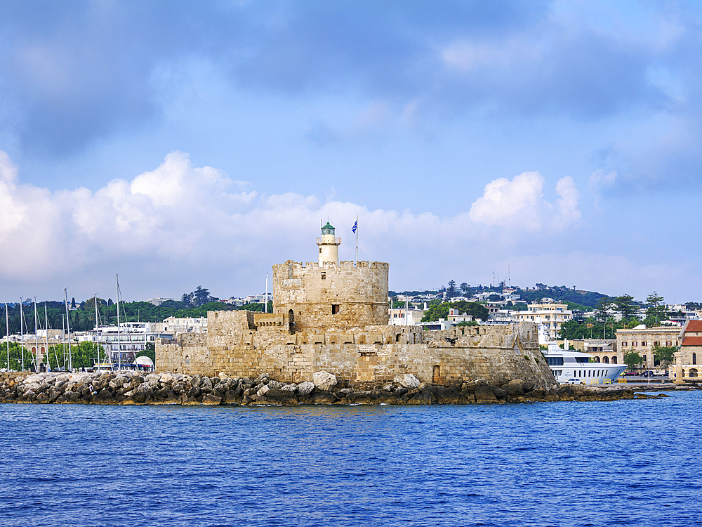 Saint Nicholas Fortress, Rhodes City, Rhodes Island, Dodecanese, Greek Islands, Greece, Europe