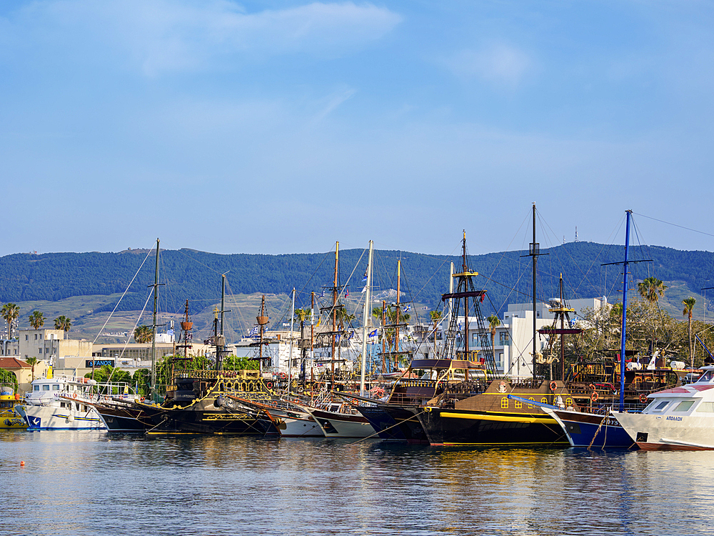 Kos Town Harbour, Kos Island, Dodecanese, Greek Islands, Greece, Europe