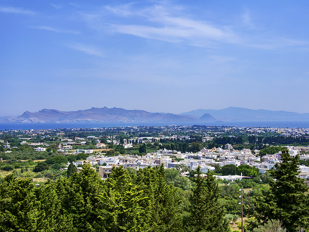 Kos Town, elevated view, Kos Island, Dodecanese, Greek Islands, Greece, Europe